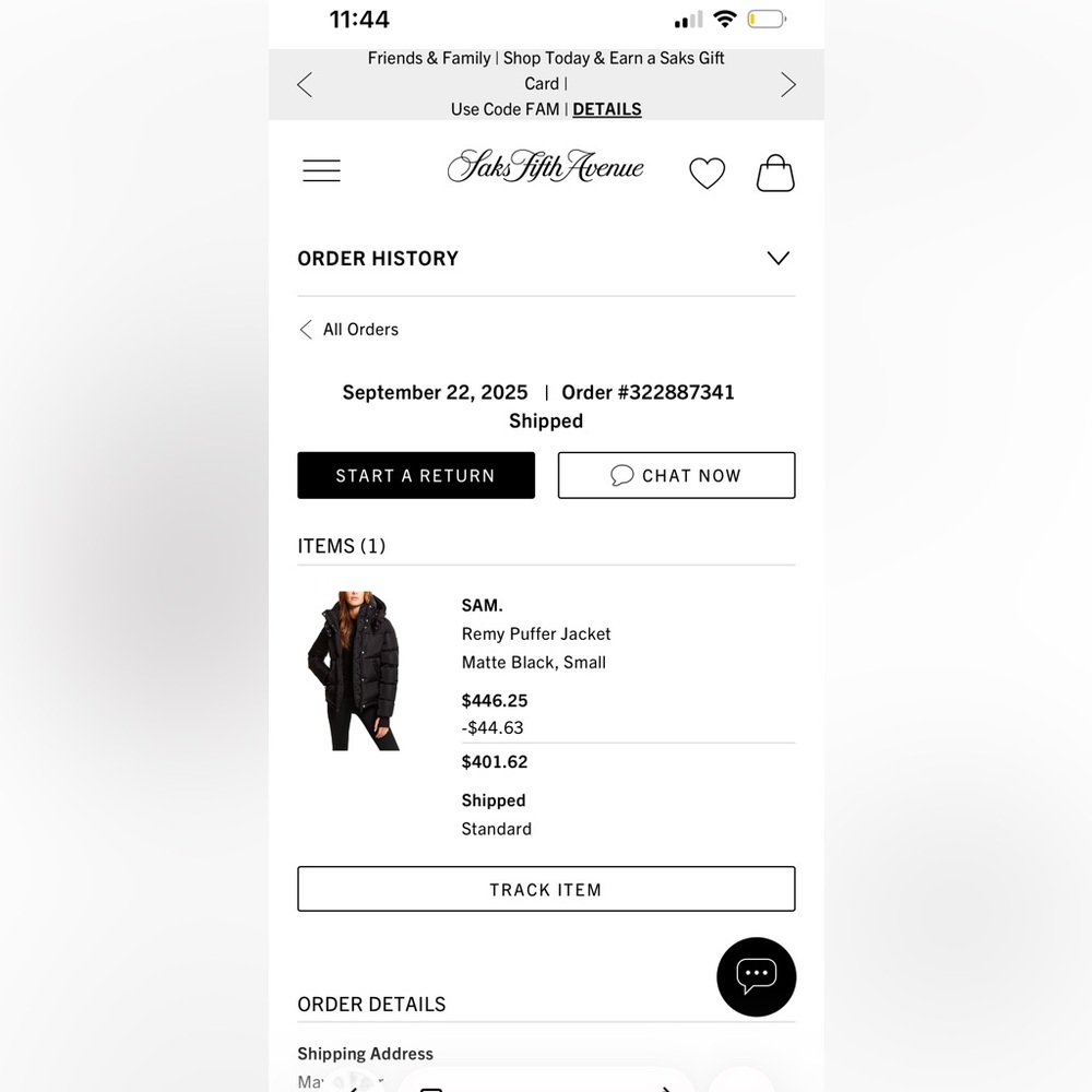SAM. Remy Short Down Jacket in Matte Black - Picture 3 of 3